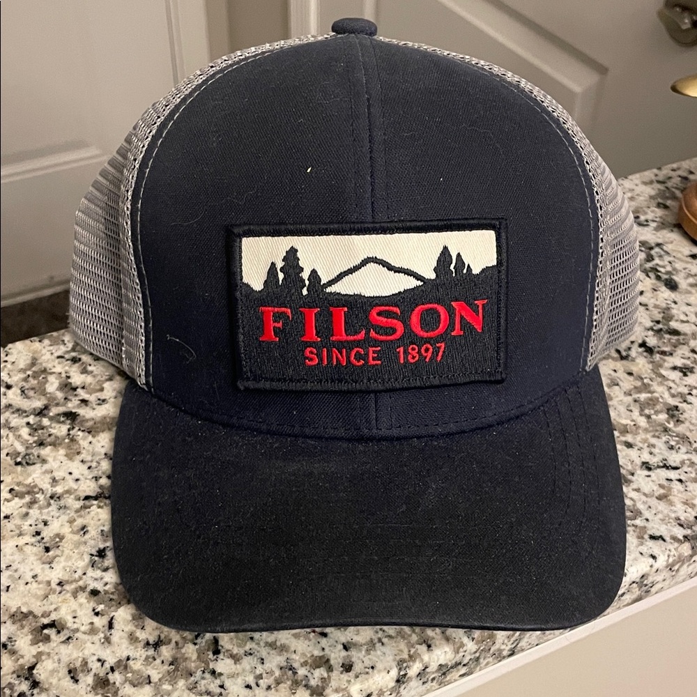 Filson Black and Gray Mesh Cap